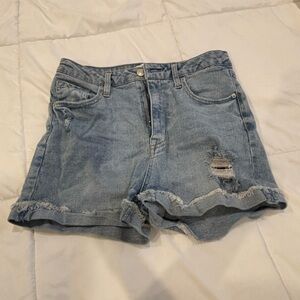 Distressed Denim Women Shorts